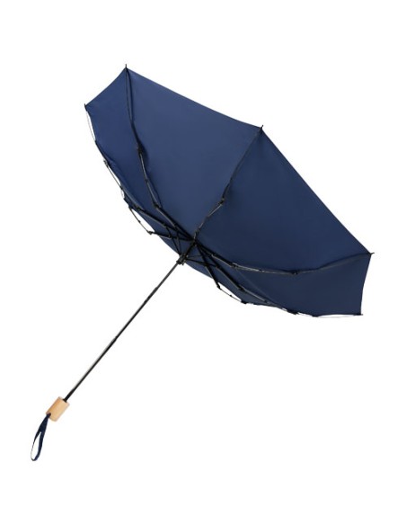Ombrello pieghevole in PET riciclato antivento da 21" Birgit