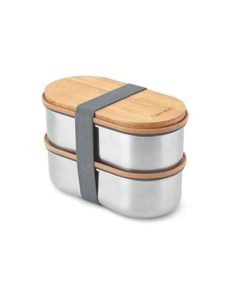 Portapranzo doppio Bento Black+Blum in acciaio