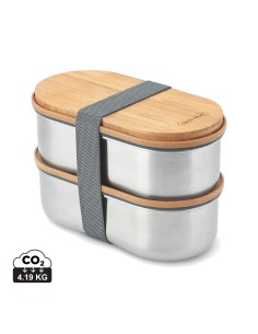 Portapranzo doppio Bento Black+Blum in acciaio