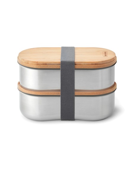 Portapranzo doppio Bento Black+Blum in acciaio