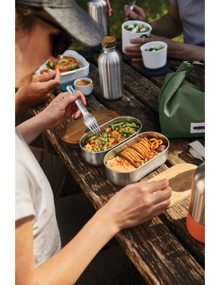 Portapranzo doppio Bento Black+Blum in acciaio