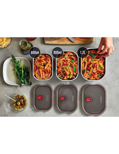 Set 3 pezzi Mealprep Black+Blum Small, Medium, Large