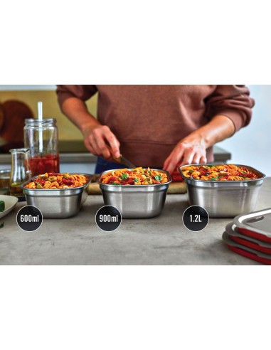 Set 3 pezzi Mealprep Black+Blum Small, Medium, Large