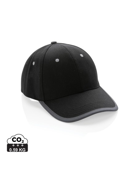 Cappellino contrast 6 pannelli in rCotone Impact AWARE™ 280g