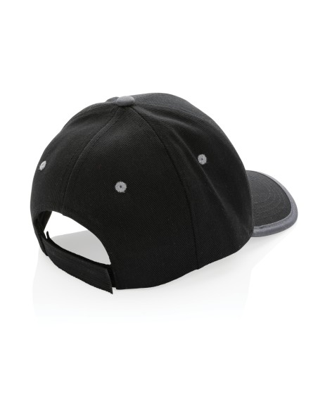 Cappellino contrast 6 pannelli in rCotone Impact AWARE™ 280g