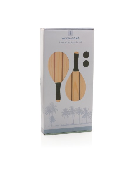 Set tennis frescobol in legno
