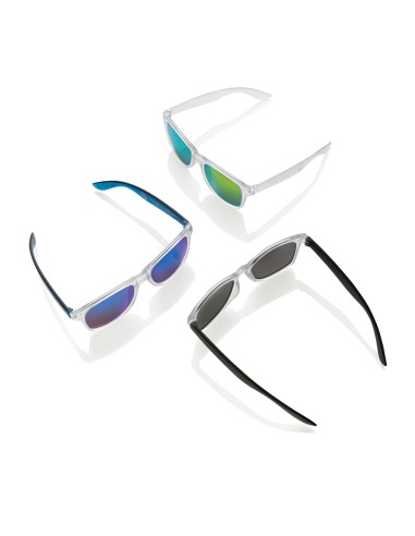 Occhiali da sole con lenti a specchio in PC riciclato Gleam