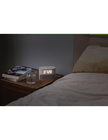 Sveglia con rumore bianco LumaRise in rPlastica RCS