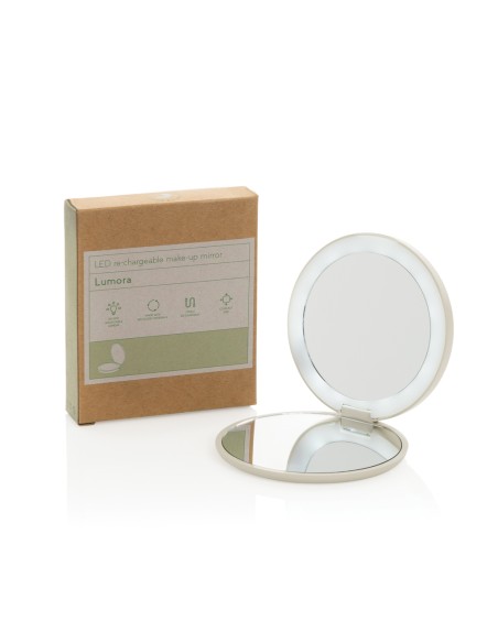 Specchietto LED ricaricabile Lumora in rPlastica RCS