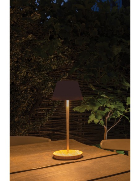 Lampada Pure Glow ricaricabile in plastica certificata RCS