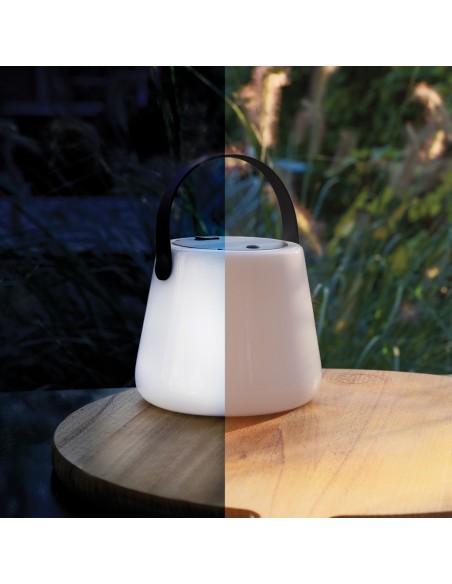 Luce USB ricaricabile SolarGlow in plastica riciclata RCS