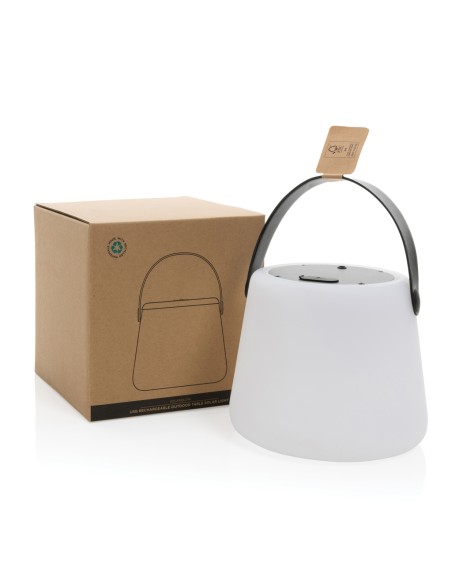 Luce USB ricaricabile SolarGlow in plastica riciclata RCS