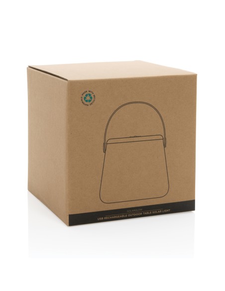 Luce USB ricaricabile SolarGlow in plastica riciclata RCS