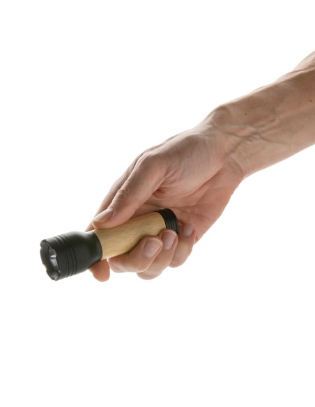 Torcia 1W Lucid plastica riciclata certificata RCS e bambù