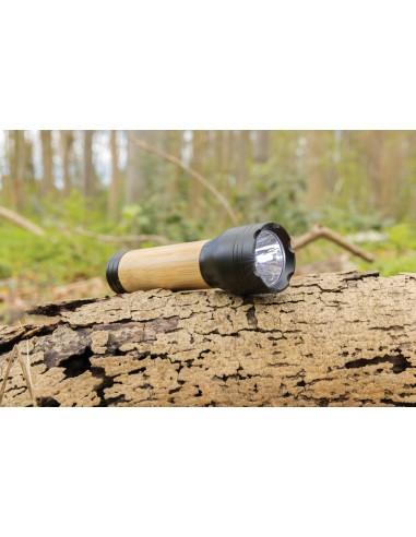Torcia 1W Lucid plastica riciclata certificata RCS e bambù