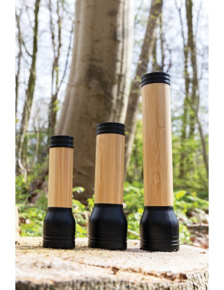Torcia 1W Lucid plastica riciclata certificata RCS e bambù
