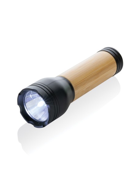 Torcia 3W Lucid plastica riciclata certificata RCS e bambù
