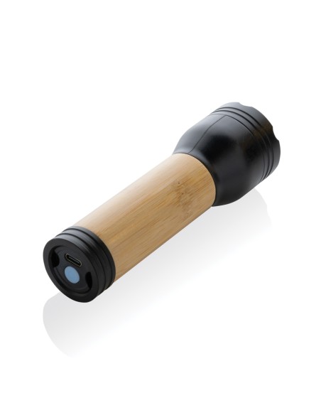 Torcia 3W Lucid plastica riciclata certificata RCS e bambù