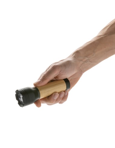 Torcia 3W Lucid plastica riciclata certificata RCS e bambù