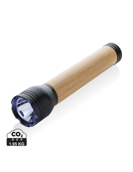 Torcia 5W Lucid in plastica riciclata RCS e bambù