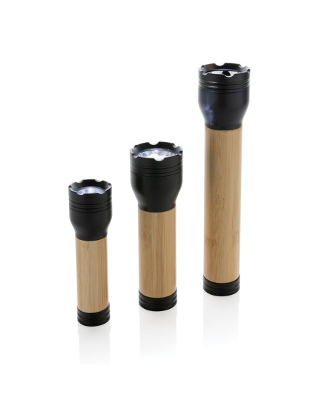 Torcia 5W Lucid in plastica riciclata RCS e bambù