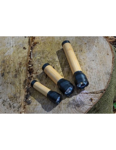 Torcia 5W Lucid in plastica riciclata RCS e bambù