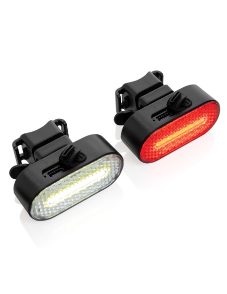 Set luci USB ricaricabili da bicicletta Lumino in rPlastica