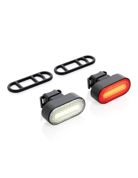 Set luci USB ricaricabili da bicicletta Lumino in rPlastica