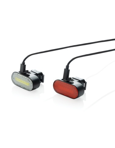Set luci USB ricaricabili da bicicletta Lumino in rPlastica