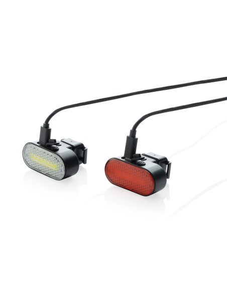 Set luci USB ricaricabili da bicicletta Lumino in rPlastica