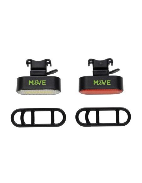 Set luci USB ricaricabili da bicicletta Lumino in rPlastica