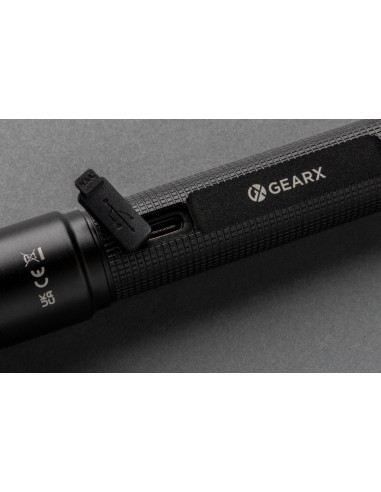 Torcia ricaricabile USB Gear X in rAlluminio RCS