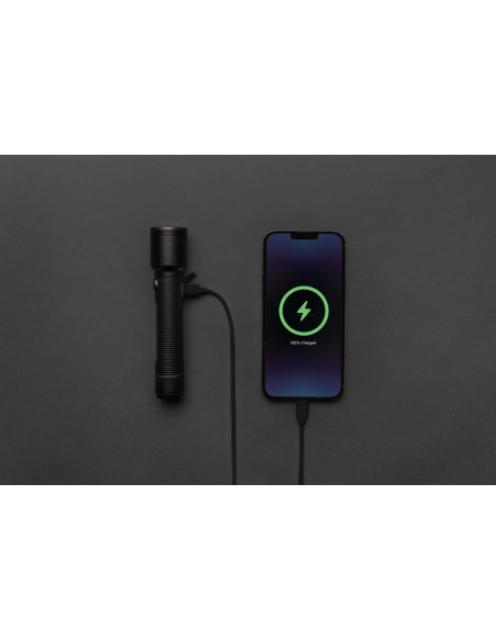 Torcia grande ricaricabile USB Gear X in rAlluminio RCS