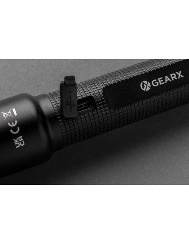 Torcia grande ricaricabile USB Gear X in rAlluminio RCS