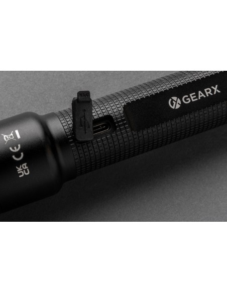 Torcia grande ricaricabile USB Gear X in rAlluminio RCS