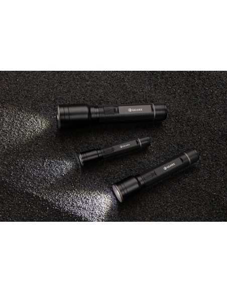 Torcia heavu duty ricaricabile USB Gear X in rAlluminio RCS