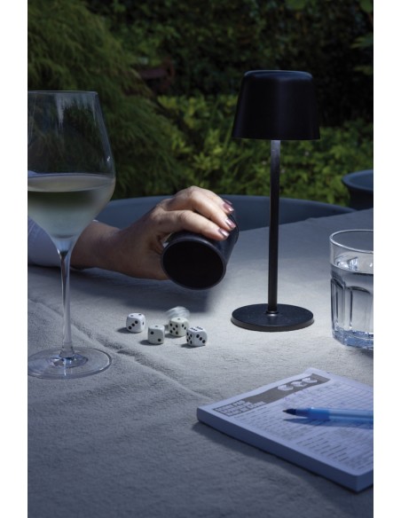 Lampada USB ricaricabile da tavolo Zenic in rPlastica RCS