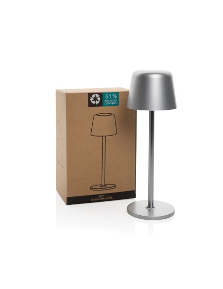 Lampada USB ricaricabile da tavolo Zenic in rPlastica RCS