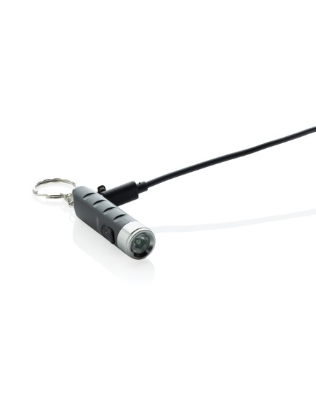 Torcia portachiavi USB ricaricabile Globix in plastica RCS