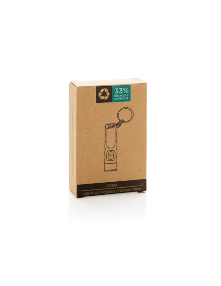 Torcia portachiavi USB ricaricabile Globix in plastica RCS