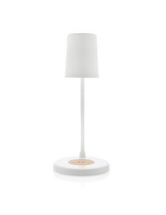 Lampada Zanara con caricatore wireless 15W in plastica RCS