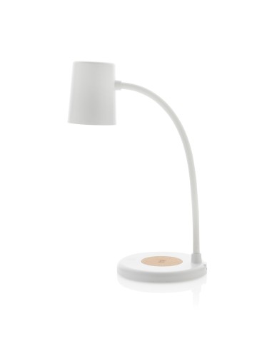 Lampada Zanara con caricatore wireless 15W in plastica RCS