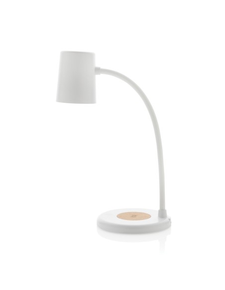 Lampada Zanara con caricatore wireless 15W in plastica RCS
