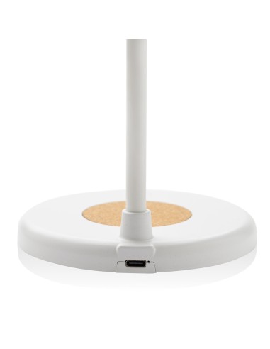 Lampada Zanara con caricatore wireless 15W in plastica RCS