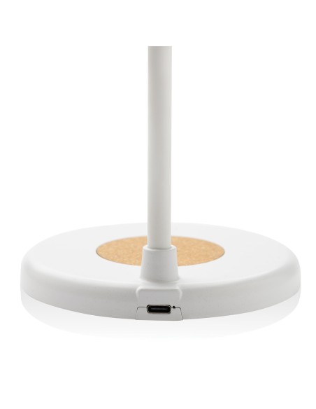 Lampada Zanara con caricatore wireless 15W in plastica RCS