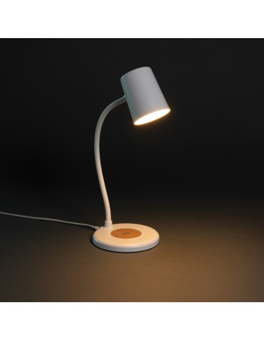 Lampada Zanara con caricatore wireless 15W in plastica RCS