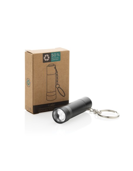 Torcia portachiavi Flash in alluminio riciclato RCS