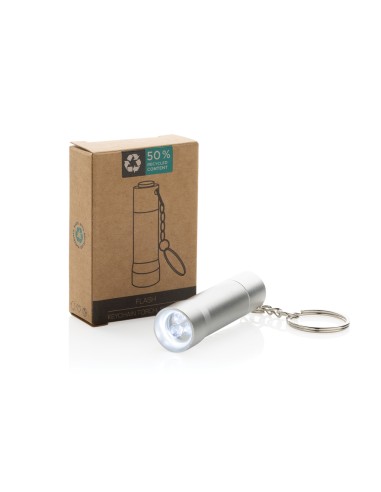 Torcia portachiavi Flash in alluminio riciclato RCS