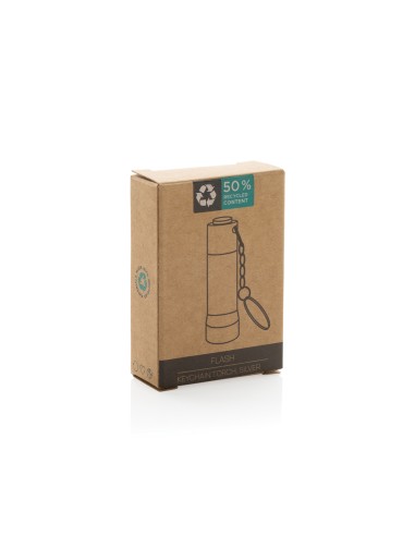 Torcia portachiavi Flash in alluminio riciclato RCS