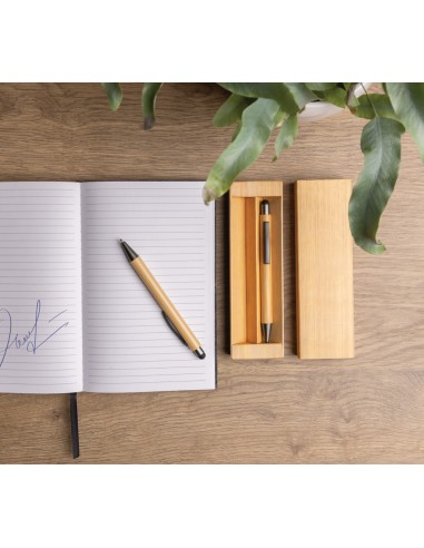 Set di penne in bambù